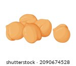 heap of chickpeas. vegetarian... | Shutterstock .eps vector #2090674528