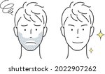 men's beauty beard hair removal ... | Shutterstock .eps vector #2022907262