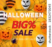 halloween event super sale... | Shutterstock .eps vector #1832473045