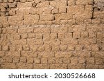 Mud Brick Wall Close Up Texture ...
