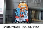 Small photo of Seoul, South Korea - December 2 2022: Jean Jullien - Then,There exhibition signpost at DDP. Jean Jullien is a prolific and beloved French graphic design artist.