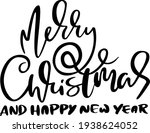 hand drawn phrase merry... | Shutterstock .eps vector #1938624052