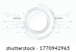 grey white abstract technology... | Shutterstock .eps vector #1770942965