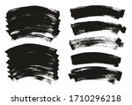 flat paint brush thin curved... | Shutterstock .eps vector #1710296218