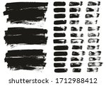 flat paint brush thin lines  ... | Shutterstock .eps vector #1712988412