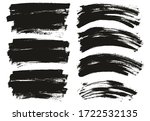 flat paint brush thin long  ... | Shutterstock .eps vector #1722532135