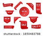 price tag  corner  scroll ... | Shutterstock .eps vector #1850483788