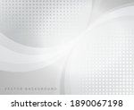 abstract white and gray circles ... | Shutterstock .eps vector #1890067198