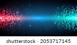 abstract technology futuristic... | Shutterstock .eps vector #2053717145
