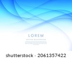 abstract soft blue curve... | Shutterstock .eps vector #2061357422
