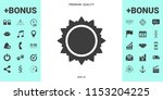 sun icon symbol | Shutterstock .eps vector #1153204225