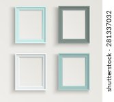 blank picture frame template... | Shutterstock .eps vector #281337032