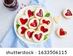 Linzer Cookies With Heart With...
