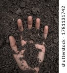 Hand Buried In The Soil.