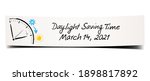 daylight saving time march 14 ... | Shutterstock .eps vector #1898817892