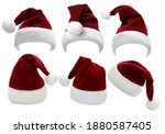 santa hat. costume. merry... | Shutterstock . vector #1880587405