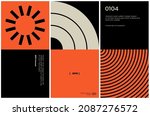 brutalist poster design... | Shutterstock .eps vector #2087276572