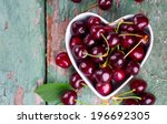 Cherries In A Heart Shaped Bowl