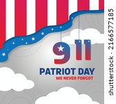 911 patriot day. america never... | Shutterstock .eps vector #2166577185