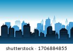 background in the downtown with ... | Shutterstock .eps vector #1706884855