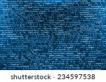 Software developer programming code. Abstract computer script  code. Blue color.  (MORE SIMILAR IN MY GALLERY)