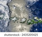 Small photo of Oceanic nonlinear internal solitary waves from the Lombok Strait. Oceanic nonlinear internal solitary waves from the Lombok Strait. Elements of this image furnished by NASA.