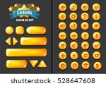 collection of glass buttons for ... | Shutterstock .eps vector #528647608