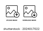download or upload picture icon.... | Shutterstock .eps vector #2024017022