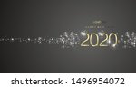 new year 2020 greetings loading ... | Shutterstock .eps vector #1496954072