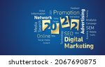 digital marketing new year 2022 ... | Shutterstock .eps vector #2067690875