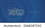 2022 new year with light arrows ... | Shutterstock .eps vector #2068287242