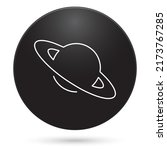 saturn icon  black circle... | Shutterstock .eps vector #2173767285