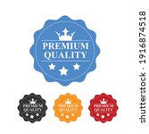 premium quality badge design... | Shutterstock .eps vector #1916874518