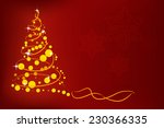 christmas tree vector | Shutterstock .eps vector #230366335