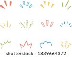 a set of hand drawn... | Shutterstock .eps vector #1839664372