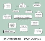 a set of simple designs such as ... | Shutterstock .eps vector #1924205438