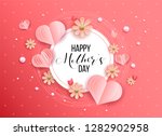 best mom   mum ever pink... | Shutterstock .eps vector #1282902958