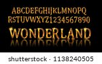 wonderland font. fairy abc. set ... | Shutterstock .eps vector #1138240505