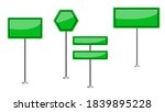 illustration of green blank... | Shutterstock . vector #1839895228