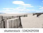 Natural and wild beach with a beautiful and vast area of dunes, Camargue region in the South of Montpellier, Palavas les flots, 
France