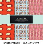 panda art kids pattern vector  | Shutterstock .eps vector #1652249995