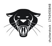 panther simple logo wildcat... | Shutterstock .eps vector #1743450848