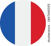 vector   france flag button icon | Shutterstock .eps vector #1847640355