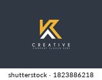 initial letter k logo design... | Shutterstock .eps vector #1823886218