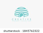 igloo logo design template... | Shutterstock .eps vector #1845762322