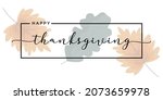 Happy Thanksgiving Lettering...