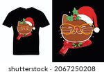 Christmas Funny Cat T Shirt...