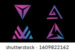 design triangle vector logo... | Shutterstock .eps vector #1609822162