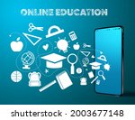 online education vector banner... | Shutterstock .eps vector #2003677148
