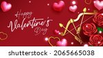 happy valentines vector... | Shutterstock .eps vector #2065665038